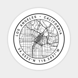 Los Angeles Map Magnet